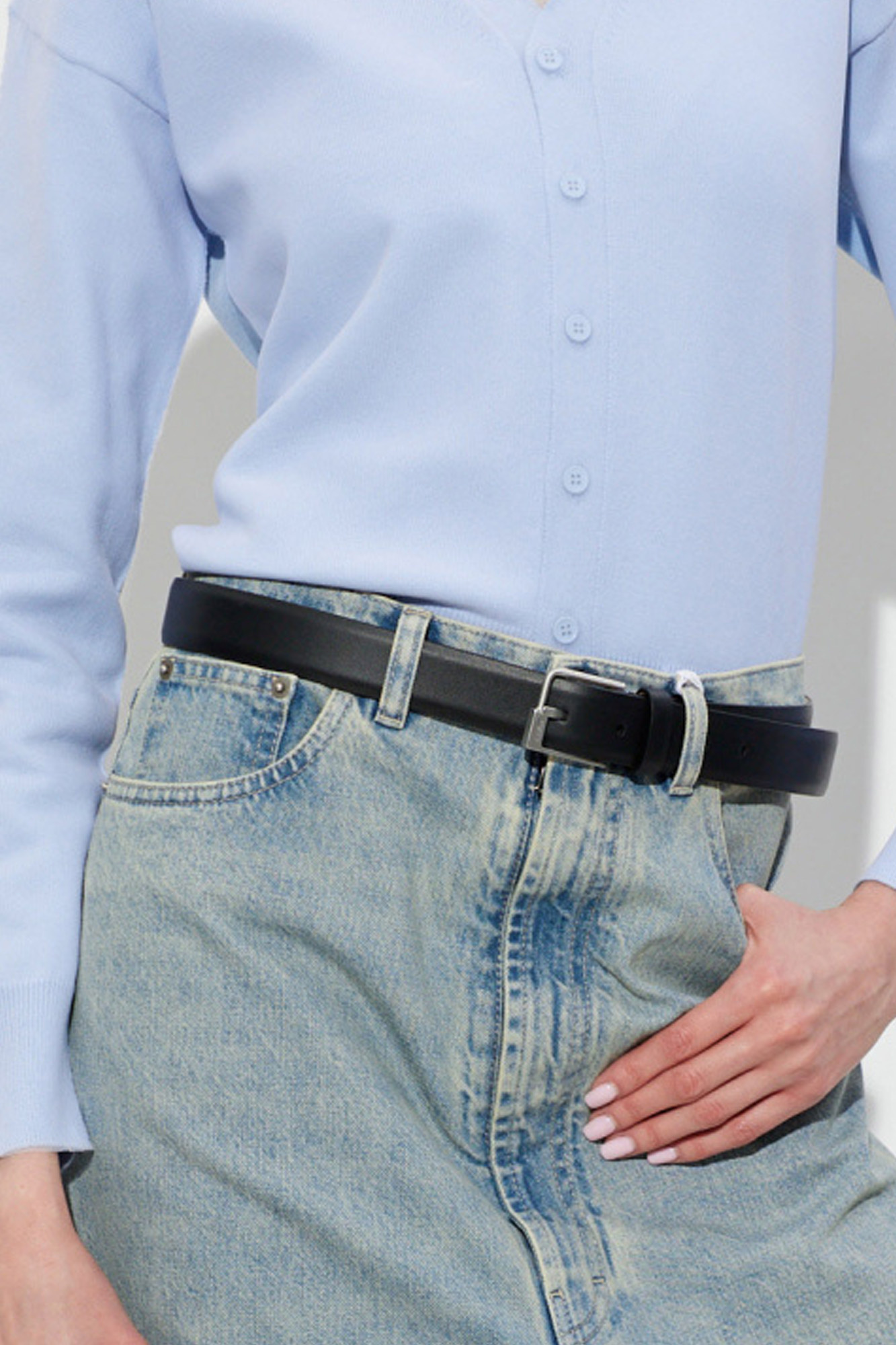 ベルト Maison Martin Margiela 11 Leather Belt Maison Margiela 11 Logo Buckle Leather Belt Maison Margiela